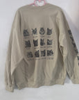 Large MISFIT- cat sand crewneck a1
