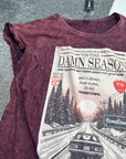 XL (14/16) RED ACID WASH ttds MISFIT