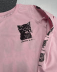 7/8 years cat breeds pink long sleeved tee