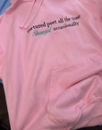 XL pink tortured poet hoodie misfit