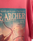 2XL- the archer coral oversized tee a1