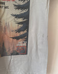 XS MISFIT out of the woods grey tee