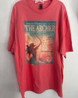 2XL- the archer coral oversized tee a1