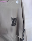 3XL MISFIT- white cat sweater a1