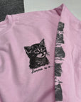 2XL (18/20) cat breeds pink sweater misfit