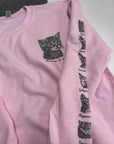 Médium 10/12 cat breeds pink sweater