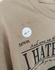 XS MISFIT- sand I hate it here tee A3