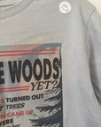 XS MISFIT out of the woods grey tee
