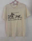 Medium SALE- cowboy like natural tee a3