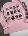 7/8 years cat breeds pink long sleeved tee