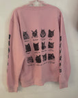 Large SALE- pink cars sweater a4