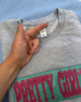 Pretty girl ave grey sweatshirt XL