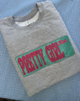Pretty girl ave grey sweatshirt XL