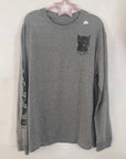 Large MISFIT grey cat long sleeve tee a3