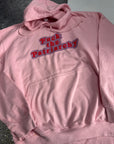 Medium (10/12) pink hoodie fuck the patriarchy