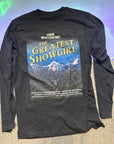 Large long sleeved showgirl tshirt (pretreatment mark)