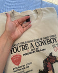 Cowboy like me sand sweatshirt large