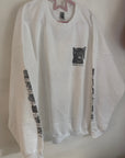 3XL SALE- white cats sweater a4
