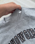 XL SG appliqué Long sleeve grey t-shirt