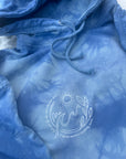 August blue tie dye hoodie lyric sweatshirt