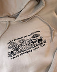 Embroidered dumb and poetic mushroom Sabrina hoodie