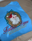 Father Figure Santa embroidered sweater