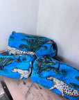 Embroidered patterned make up bag