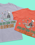 Dying just from trying organic cotton t-shirt