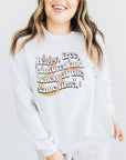 Happy, Free, Confused and Lonely| 22 lyric sweatshirt| Unisex rainbow slogan crewneck