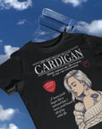 Cardigan lyric organic cotton t-shirt | Tvintage magazine t-shirt