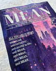 Mean TS lyric sweatshirt | Retro magazine style