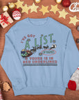 A list of names Santa vintage retro LWYMMD TS Christmas jumper
