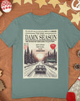 Damn season lyric organic cotton t-shirt | vintage magazine design
