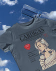 Cardigan lyric organic cotton t-shirt | Tvintage magazine t-shirt