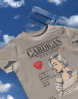 Cardigan lyric organic cotton t-shirt | Tvintage magazine t-shirt