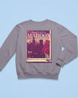 Marroon lyric crewneck sweatshirt | lyric sweater | Vintage magazine style