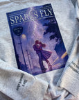 Sparks fly TS lyric sweatshirt | Retro magazine style