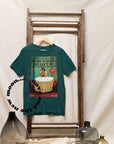 Right where you left me lyric organic cotton t-shirt | vintage magazine design