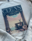 Clean TS lyric sweatshirt | Vintage magazine style