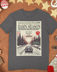 Damn season lyric organic cotton t-shirt | vintage magazine design