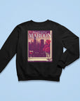 Marroon lyric crewneck sweatshirt | lyric sweater | Vintage magazine style