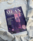 Mean TS lyric sweatshirt | Retro magazine style