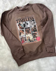 Timeless TS lyric crewneck sweatshirt| Vintage magazine style | DTG printed