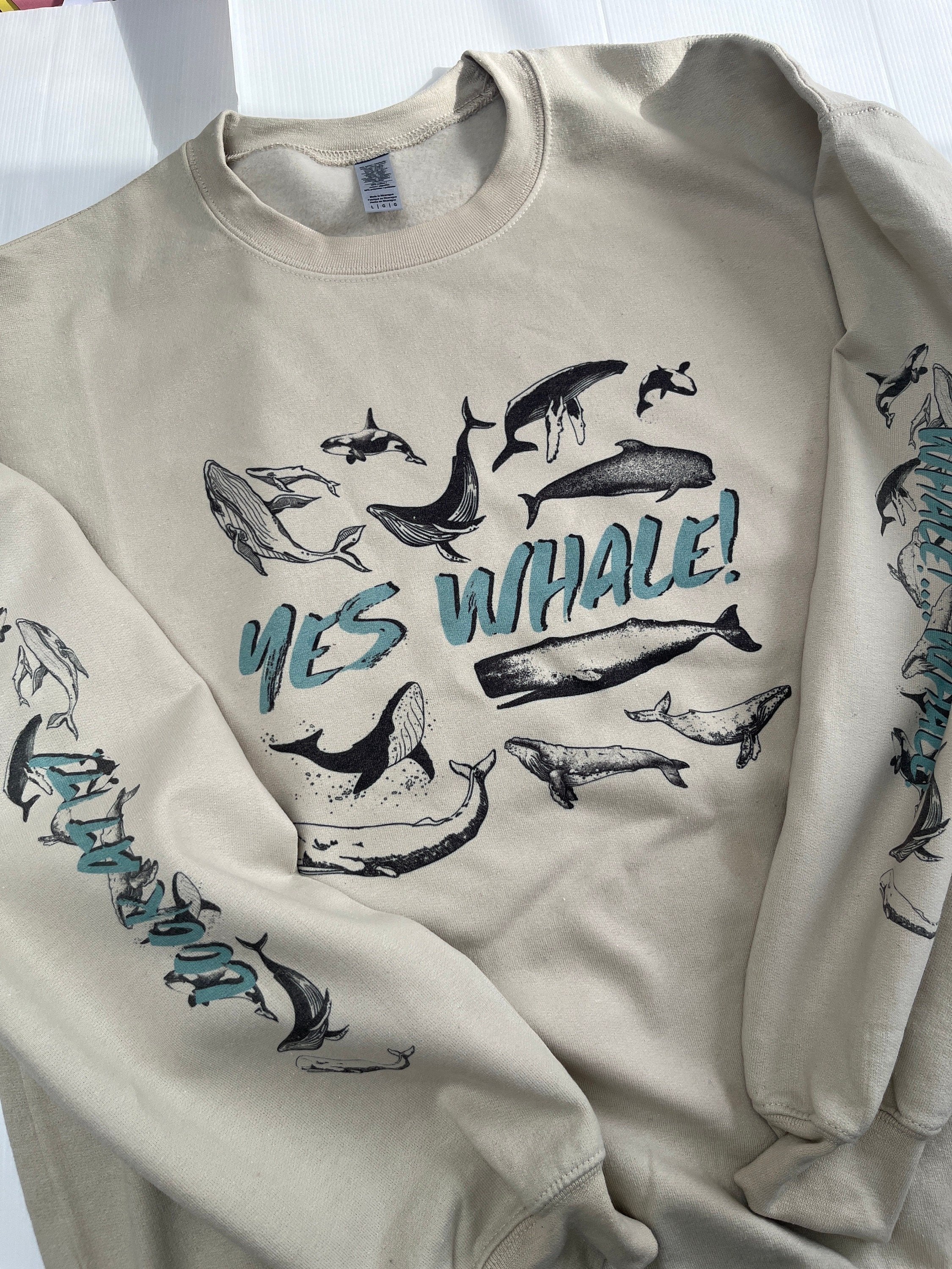YES WHALE sweatshirt