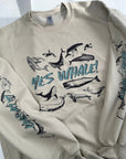YES WHALE sweatshirt