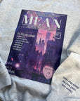 Mean TS lyric sweatshirt | Retro magazine style