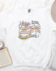 Happy, Free, Confused and Lonely| 22 lyric sweatshirt| Unisex rainbow slogan crewneck