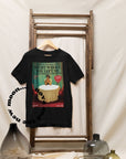 Right where you left me lyric organic cotton t-shirt | vintage magazine design