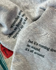 Snow on the beach TS lyric sweatshirt| Retro magazine style