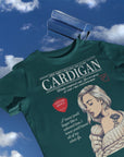 Cardigan lyric organic cotton t-shirt | Tvintage magazine t-shirt